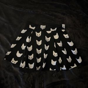 H&M cat print skirt